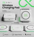 InfinaCore T3 Tri-Charge Wireless Charging Pad - 3-in-1 Station for iPhone, AirPods & Watch - Fast Charging Up to 25W,