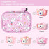 Leayjeen Kids Camera Case Compatible with Goopow/Mgaolo/CIMELR/Seckton/OZMI/Dylanto Kids Camera Toys, Easter Bunny Gifts for Toddlers Teens Girls Boys. (Case Only) Pink Rabbit