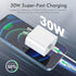 30W USB C Wall Charger, Fast Charger Power Adapter for iPhone 13/12 with PD 3.0 Type C Charging Block, 1 Pack