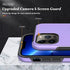 PELEPUES Shockproof Case for iPhone 13 Pro Max, Military Grade Cover with Embedded Finger Ring and Kickstand - Purple