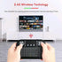 Mini Wireless Keyboard with Touchpad Mouse, 2.4GHz RGB LED Backlit Handheld Remote Control for PC
