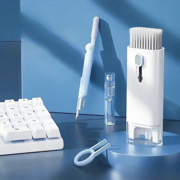 Keyboard Earphone Cleaner Kit, 7 in 1 Electronic Cleaning Kit for Earphone, Keyboard, Laptop, Phone with Portable