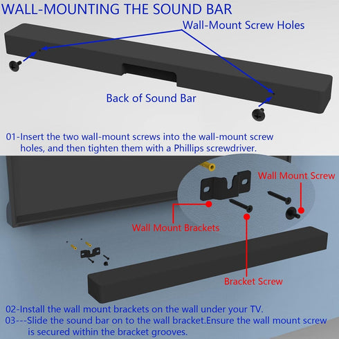 Satellite Speaker Mount, Compatible with Vizio, Sony, Klipsch, Panasonic, Samsung, Fits Up to 9lbs