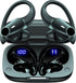 T59 Bluetooth Headphones, Wireless Earbuds with 72hrs Playtime, Charging Case, Digital Display, Sports Ear Buds, Black