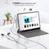 iPad Pro USB C Hub, 7-in-1 Adapter for M4 M2 M1 12.9, 11 inch iPad Air 5 4 with 4K HDMI, USB-C PD, Card Reader