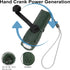 Hand Crank Flashlight with Emergency Radio, Portable USB Charging LED Torch for Camping and Hiking
