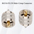 PL-259 Male Crimp Connector,UHF SO239 Crimp Coax Connector for RG316 RG174 Coaxial Cable (Pack of 10)