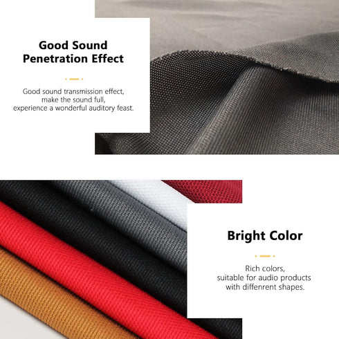 Speaker Grill Cloth Stereo Fabric Replacement for Acoustic Equipment, Dustproof, Scratch-Resistance, Protection and