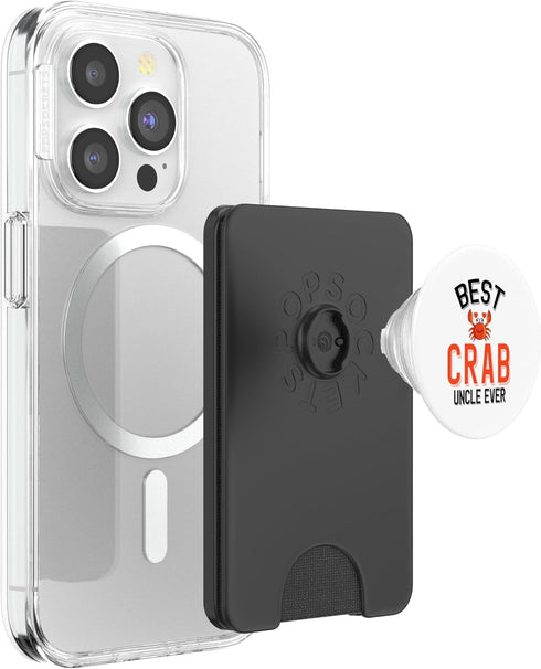 Cute Crab Family Apparel Best Crab Uncle Ever Cute Crab Lover PopSockets PopWallet for MagSafe
