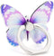 Butterfly Cell Phone Ring Holder, 360° Rotation Finger Grip Stand, Compatible with All Smartphones (Lilac)