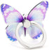 Butterfly Cell Phone Ring Holder, 360° Rotation Finger Grip Stand, Compatible with All Smartphones (Lilac)