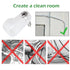 100 Pcs 3/8 Inch R-Type Clip Clamp, Nylon P-Type Mounting Clips, Wire Management with Stainless Steel Screws