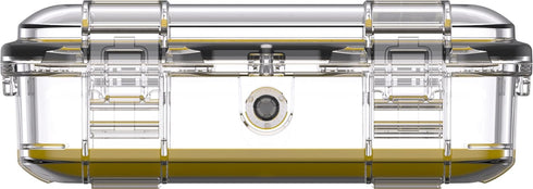 Pelican M50 Micro Case, Waterproof Dry Box for iPhone, GoPro, Camera, Camping, Fishing, Hiking, Yellow/Clear