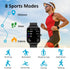 Smart Watch for iPhone/Android Phones (Answer/Make Calls) - 1.69" HD Screen Fitness Tracker: Heart Rate/Sleep/Blood