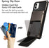 Vofolen iPhone 11 Wallet Case, 4-Card Holder ID Slot, Anti-Scratch Dual Layer Hybrid TPU Bumper Cover