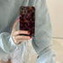 Reezaddin 14 6.1in,Retro 14 6.1" Aesthetic Tortoise Shell Phone Case for iPhone Cool Girl Leopard Print Brown Amber
