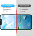 Slanku 3 Pack Tempered Glass for iPhone 14 Plus Screen Protector, 6.7-inch, HD Clear, Bubble Free, Anti Scratch, Case