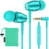 LUDOS OMNITONE Wired Earbuds in-Ear Headphones, 5 Year Warranty, Earphones with Microphone,
