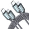 JXMOX USB C to Micro USB Cable, 3.3ft 2-Pack Charger Cord for Kindle/PS4/Xbox One/Android Devices