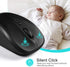 LeadsaiL Computer Wireless Mouse, 2.4G Ergonomic Portable Mobile Mouse, Cordless with USB Receiver, 3 Adjustable DPI