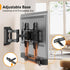 Perlegear Soundbar Mount, Under TV Sound Bar Mount with Holes/Without Holes, Non-Slip Base Holder