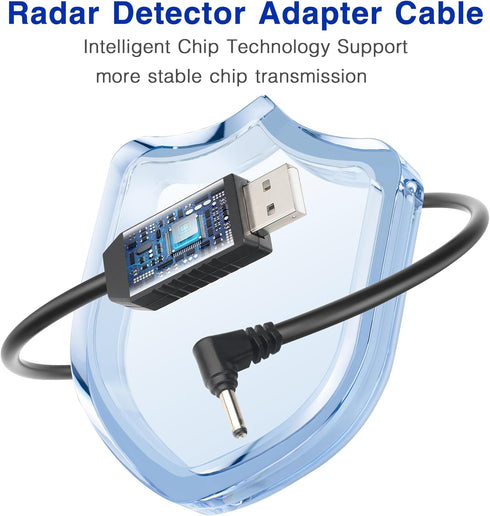 Radar Detector Power Cable for Cobra RAD350 380 450 480i 700i XRS9370 955 5300 9940
