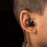Acoustic Tube Earpiece with Mic for Motorola Walkie Talkies, Compatible with Motorola 2 Way Radios (Black)