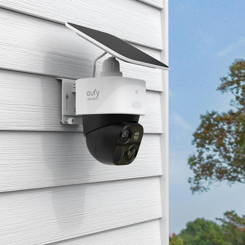 Vinyl Siding Clips Mount Bracket for Eufy SoloCam S340 Solar Security Outdoor Camera (1 Pack, White)