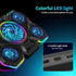 Laptop Cooling Pad - Gaming Laptop Cooler with 5 Quiet Fans and LED Lights, Fits 12-17 Inch Laptop