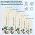 Duskova Living 4 Victorian Style Arch Backdrop Cover FT, Vintage Blue Flowers Broccoli Wedding Arch Cover Stretchy
