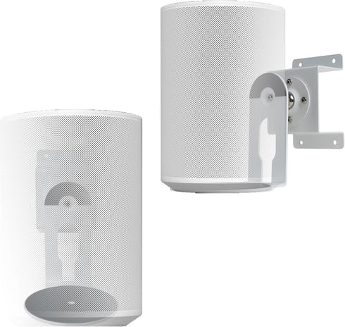 Shinar Metal Wall Mount for Sonos Era 100, Swivels 360° and Tilts -70°/+70°, Max Weight 12 kg (White)