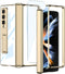 Shop Samsung Galaxy Z Fold 4 5G Clear Case with Gold Magnetic Hinge Protection, Adjustable Kickstand & Screen Protector.