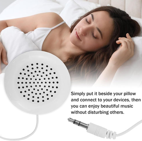 ZJIVQO 5 3.5mm MP3 Pcs Pillow Speaker, New Mini Stereo Speaker for Phone Portable CD