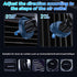 zipelo 360 Car Phone Holder, Vehicle Air Vent Smartphones Mount with Metal Hook Clip, Rotation Hands Free Automotive