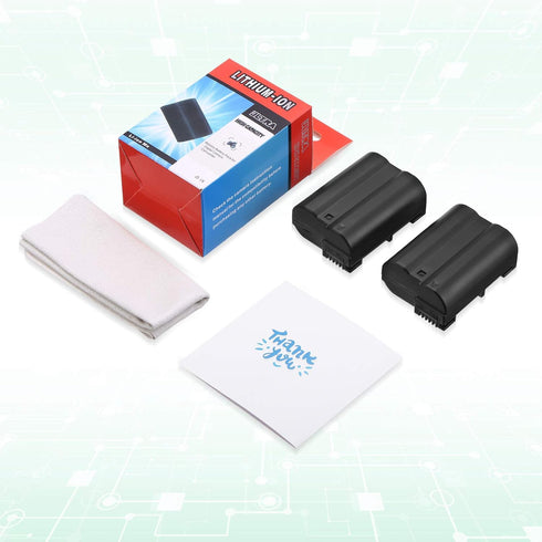FirstPower EN-EL15 EN EL15a/EL15b Batteries for Nikon Z6 Z7 D750 D850 D7000 D7500 D7100 D7200 D500 D600 D610 D800 D800e