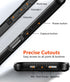 TUTUKII 17 3-Layer 17 6.3", for iPhone Case with Belt Clip Holster, Anti-Shock, Anti-Slip, Compatible with MagSafe