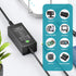 45W Universal DC Power Supply, 15V 13.5V 12V 9V 7.5V 6V 5V Switching AC Adapter for LED Strip Lights, Baby Monitors