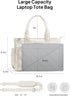 TOPEAST Teacher Tote Bag for Women Lightweight Quilted Laptop Work Travel Handbag with Zipper & Cup Holder for Nurse
