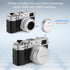 Haoge LH-X51W Ultra-Thin 2in1 All Metal Lens Hood with Adapter Ring Set for Fuji X100VI X100V Camera - Silver