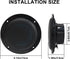 Herdio 4 Inches Waterproof Marine Ceiling Speakers - 160 Watts Power, Low Profile Design, 1 Pair (Black)