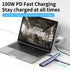 Loya Ark 4K60hz Pro,2 3.0 1 5Gbps 4K60hz 100W Charging,SD/TF3.0 USB C HUB,USB C to HD Multi-Port Adapter for MacBook
