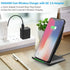 NANAMI Fast Wireless Charger with USB Phone Charger, Qi Certified Charging Stand with QC3.0 Adapter for iPhone 15/14/13