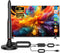 Generic TV Antenna Indoor, Support 4K 1080p with Signal Booster for Local Channels,