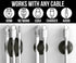 JTek 24 Pack, Cord Organizer, Adhesive Cable Holder, Black and White | Cable Organizer, Cord Holder, Desk Organizers