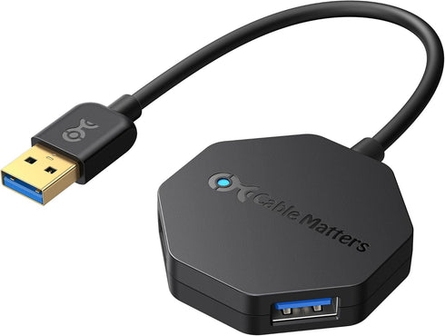 Cable Matters Ultra Mini 4 Port USB Hub, USB 3.0 Hub