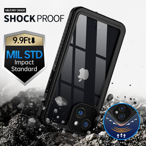 BEASTEK iPhone 13 Waterproof Case, FSN Series Full Body Protection Heavy Duty Shockproof Cover with Screen Protector