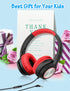Wired Over Ear Kids Headphones with Microphone, Volume Limited 85dB/94dB for Boys Girls Teens, School/Travel/iPad