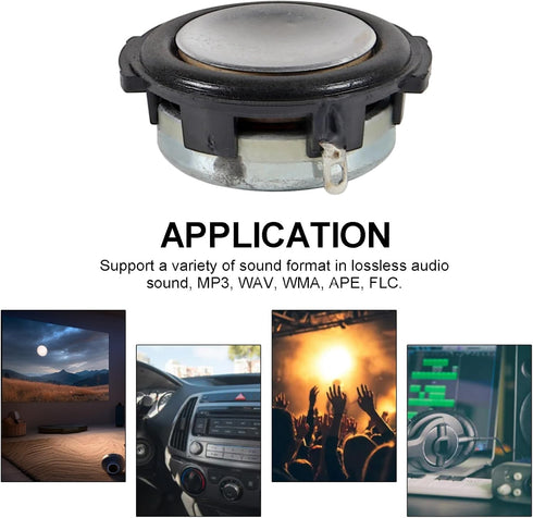 ACEIRMC 4pcs 8Ohm 3W (8Ohm 3W) Full Range Audio Speaker Replacement Stereo Loudspeaker Repair Magnet Electronic Speaker