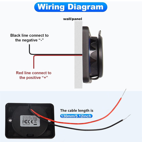 RV USB Outlet, 12 Volt USB Wall Outlet with 18W PD USB-C and Quick Charge 3.0 USB-A Charger Socket, Dual Port 12V-24V