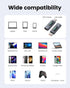 USB C Adapter, 2Pack 100W USB C Female to USB C Male Extension Adapter for iPad Pro iPhone 15 Pro Max MacBook Pro